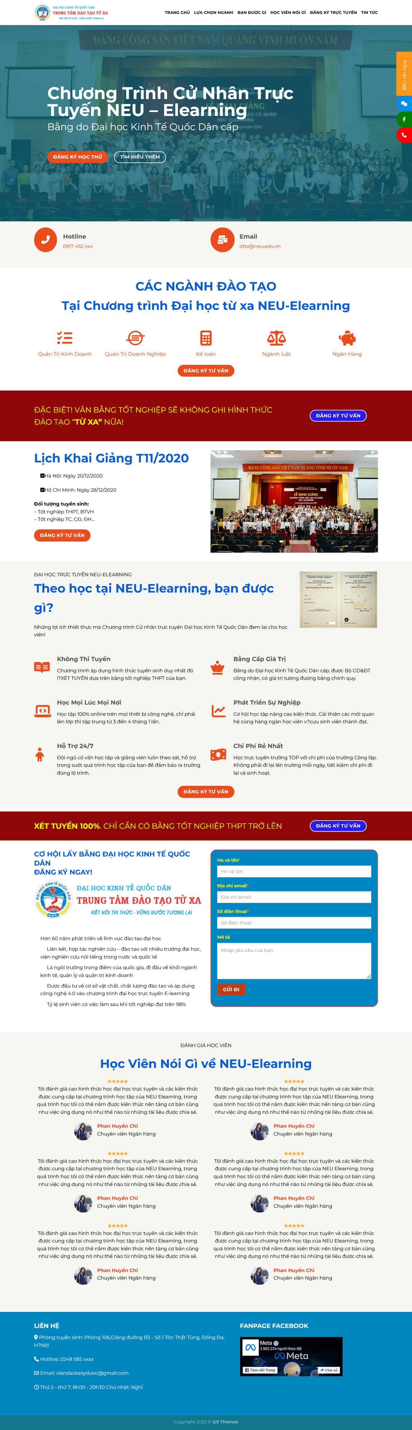 Theme wordpress trường đào tạo