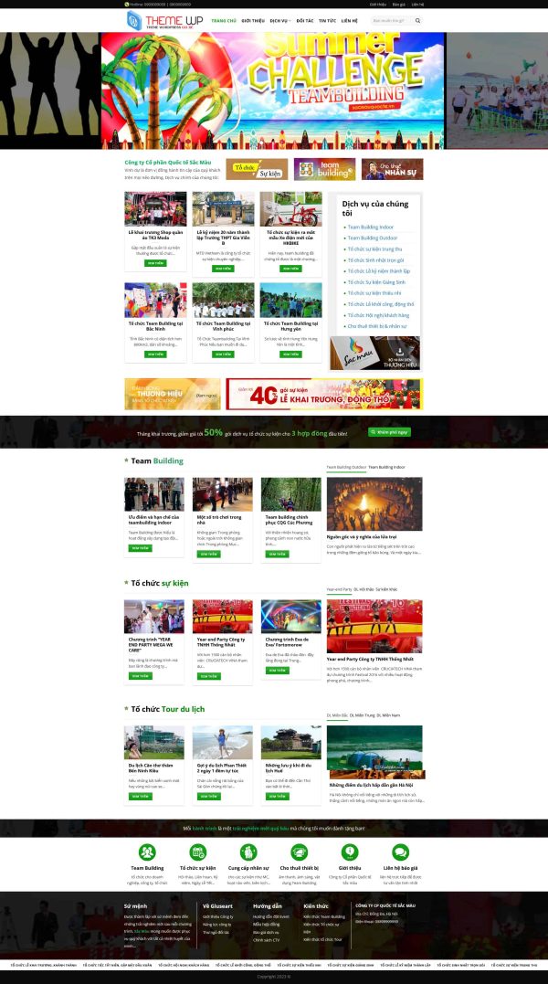 Theme wordpress công ty tổ chức sự kiện 3