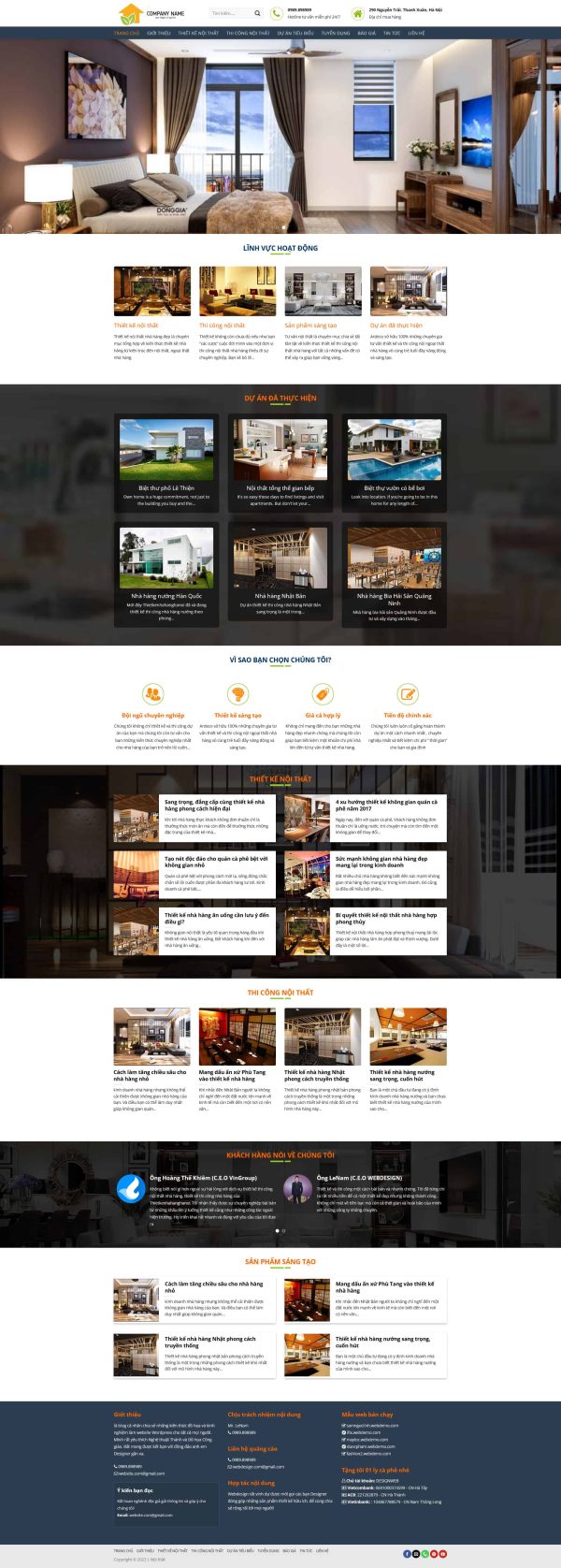 Theme wordpress công ty nội thất 3