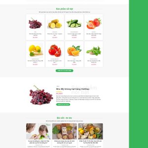 Theme wordpress bán nông sản 2