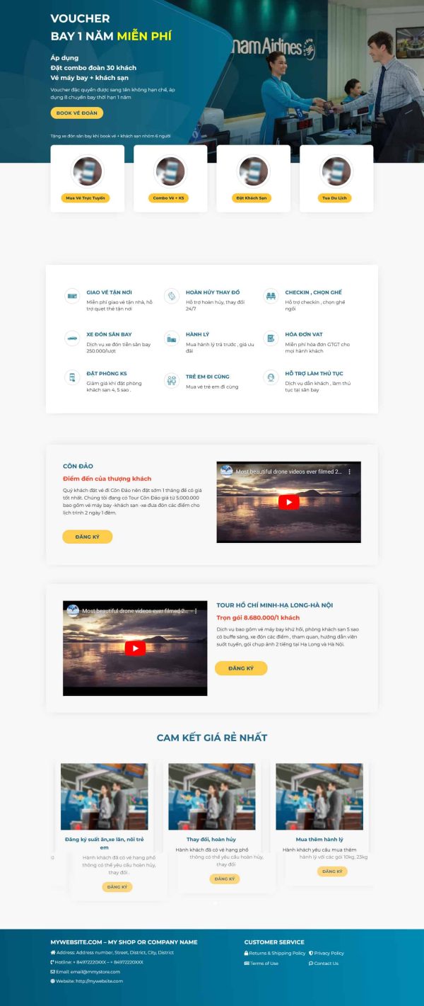 Theme wordpress vé máy bay giá rẻ