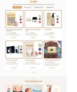 Theme wordpress dịch vụ chăm sóc mẹ và bé