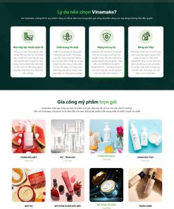 Theme wordpress gia công mỹ phẩm 1