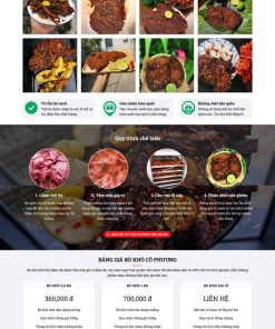 Theme wordpress bán bò kho