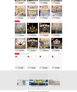 Theme wordpress bán đèn chùm đẹp