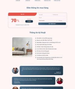 Theme wordpress lading pape bán đồng hồ treo tường