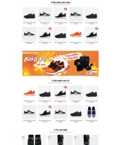 Theme wordpress shop giày thể thao