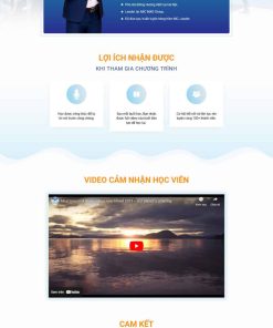 Theme wordpress lading pape khóa học 2