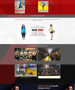 Theme WordPress Trung tâm tập gym 1