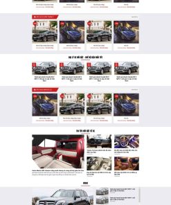 Theme wordpress review các hãng ô tô