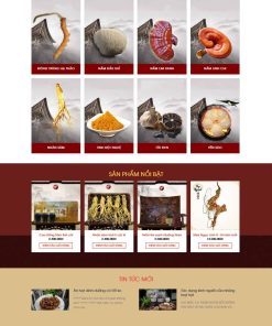 Theme wordpress bán nấm đông trùng hạ thảo