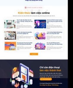 Theme wordpress lading pape top việc