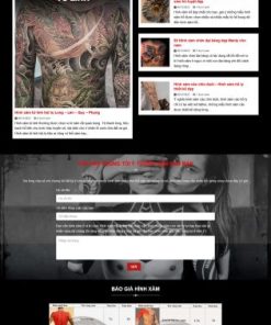 Theme wordpress tiệm xăm