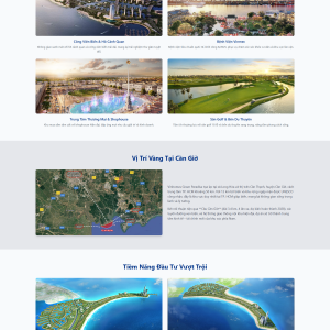 Landing page dự án bất động sản Vinhomes Green Paradise