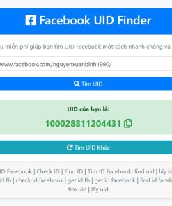 Source code get uid Facebook, tìm uid facebook từ link